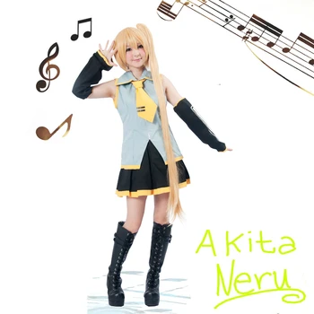 (QYY-073) Vocaloid 2 Akita Neru Galben Costume Cosplay