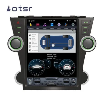 128G AOTSR Tesla Stil Android 9 PX6 Player Auto Pentru Toyota Highlander Kluger 2008-Mașină de Navigare GPS DSP CarPlay Autostereo