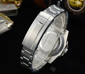 Barbati ceas automată de 40 mm negru GMT bezel Ceramica safir de sticlă de ceas cadran negru brățară din oțel inoxidabil de circulație