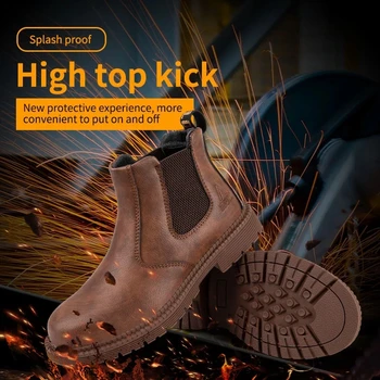 2020 Nouă Bărbați Încălțăminte de protecție Indestructibil, Sparge-Rezistent la Stab-Oțel Rezistent la Picioare Cizme de Lucru în aer liber Pantofi Sport Barbati Ghete