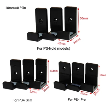 1 Set Pentru Sony PlayStation4 PS4 Slim Pro 3D de Imprimare Montare pe Perete Controller Titularul Gazdă Rack Suportul de Stocare Joc Consola Sta
