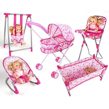 Cameră pepinieră Decor Mobilier - ABS Baby Doll Leagăn Balansoar pentru 9-12 țoli Renăscut Papusa pentru Mellchan Papusa Accesorii