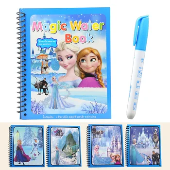 Disney Frozen Princess pentru Copii Magic Apă Pictura Carte Reutilizabile Graffiti Carte jucării educative pentru copii de artă pentru copii