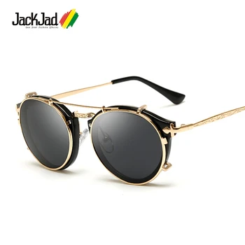 JackJad 2021 Stil De Moda SteamPunk Clapetă Detașabil Ochelari De Soare Vintage Retro Design De Brand Ochelari De Soare Oculos Gafas De Sol