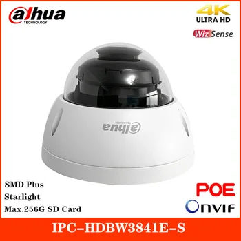 Dahua 8MP IR WizSense Camera IP IPC-HDBW3841E-S INTELIGENT H. 264+/H. 265+ modul de Rotație de Sprijin 256G Card SD și POE Dome Camera 4K