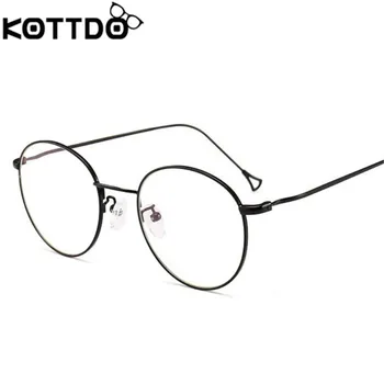 KOTTDO ochelari Noi oameni metal rama de ochelari femei ochelari cadru rotund pentru bărbați ochelari baza de Prescriptie medicala ochelari oculos