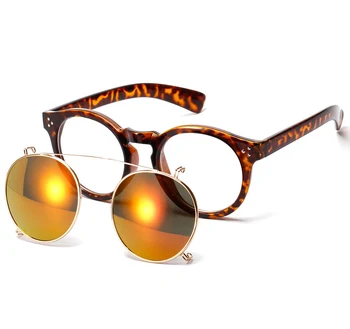 JackJad 2020 Moda Stil SteamPunk Obiectiv Detașabil Ochelari De Soare Clip De Pe Vintage Rotund Design De Brand Ochelari De Soare Oculos De Sol 4310
