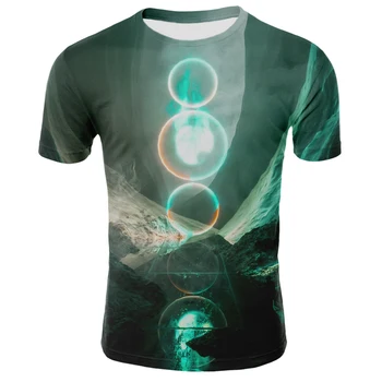 2020 nou 3D de imprimare tricou cu mânecă scurtă pentru bărbați moda trendy-vortex strada băiatul T-shirt