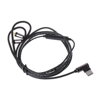 USB de Tip C Aux de 3,5 mm MMCX Înlocuire Cablu prelungitor pentru Shure SE215 SE315 SE425 SE535 SE846 Căști