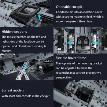 XIAOMI Jupiter Zori Serie Statice Blocuri Aquila Eagle Scout Copii Puzzle Jucării Aeronave Constructor Sci-Fi IP 590+ piese