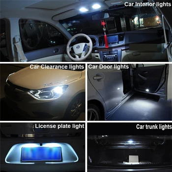 20x T10 W5W COB LED CANBUS Mașină de Lectură Interior plafoniera Pentru Renault Megane 2 3 Duster, Clio Symbol, Logan Scenic Trafic Captur