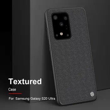 Pentru Samsung S20 Ultra Cazul Samsung S10 Plus Cover NILLKIN Texturate din Nailon fibre caz capacul din spate durabil non-alunecare de Subțire și ușor