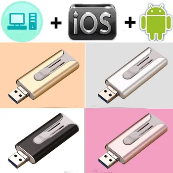 USB Flash Drive USB Pendrive pentru iPhone Xs Max X 8 7 6 iPad 16/32/64/128 GB Memorie Stick USB-Cheie Ifm Pen drive 256gb USB 3.0