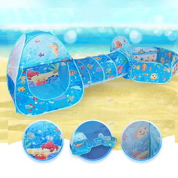 3 Buc/Lot Desene animate Copii Cort Jucării Pliabil Cort pentru Copii Crawling Tunel Portabil de Fotografiere Ocean Piscină Groapă Jucărie de Camping Corturi