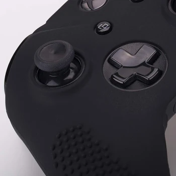 VACCINURI Împânzit cu Capac de Silicon Piele Caz pentru Microsoft Xbox One X si Xbox One S Controler x 1 cu Pro Thumb Grips 8 Bucati(Negru