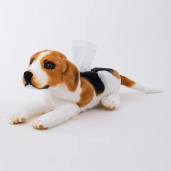 Fierbinte frumos de Desene animate Drăguț 46CM Simulare Câine de Pluș Cutie de Tesut Rezistent Masina Acasa Canapea Titularul de Hârtie Șervețel Caz Husă Fata Cadou