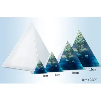 Silicon Transparent Mucegai Formă de Piramidă Matrite DIY Rasina de Artizanat, Decoratiuni