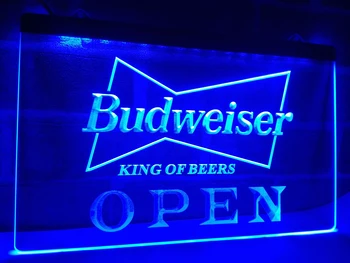 LE113 - DESCHIDE Berea Budweiser NR Pub Bar LED-uri Lumina de Neon Semn decor acasă meserii
