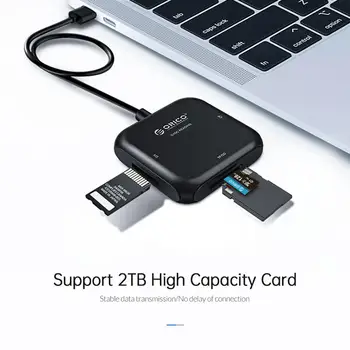 ORICO 4 in 1 USB 3.0 Cititor de Carduri Flash Multi Cititor de Carduri de Memorie TF, SD, MS CF pentru Laptop OTG Card Citit USB3.0 Adaptor De Card