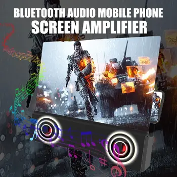 VANZARE 12 Inch 3D Ecranul Telefonului Lupa Bluetooth Stereo Difuzor HD Video Amplificator Universal Compitable Pentru Mobile Telefon Mobil