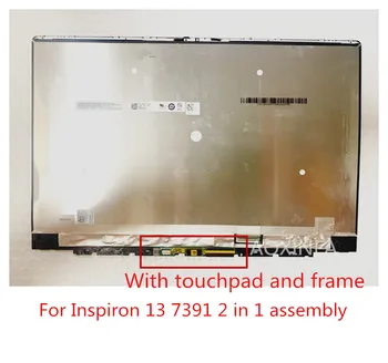 Potrivit pentru Dell Inspiron 13 7391 2-în-1 UHD FHD touch LCD digitizer sticla de asamblare cu touchpad și cadru