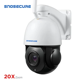 SNOSECURE 5MP 20X Zoom-ul HD CCTV IP Camera POE WiFi Impermeabil în aer liber, WiFi PTZ de Securitate Wireless IR Cam PTZ Speed Dome Onvif