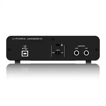 Behringer UMC202HD Interfata Audio placa de Sunet de Chitara Electrica Înregistrare Live Extern Profesional Focusrite Scarlett 2i2