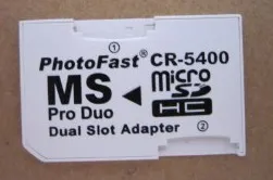 40pcs/lot cr-5400 adaptor cr5400 pentru psp tf sd card ms pro duo card de memorie slot adaptor