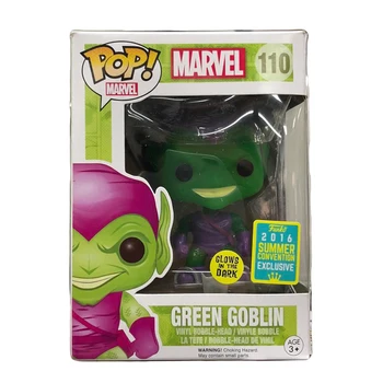 FUNKO POP marvel Green Goblin strălucește în întuneric #110 Limited Edition Vinil Păpuși Figura Model de Jucarii Pentru Copii, Cadouri de Craciun
