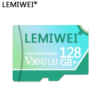 LEMIWEI Card de Memorie de 64GB, 128GB V30 Mare Viteza Clasa 10 U3 TF Card Flash 32GB 16GB Pentru Tableta PC, Smartphone