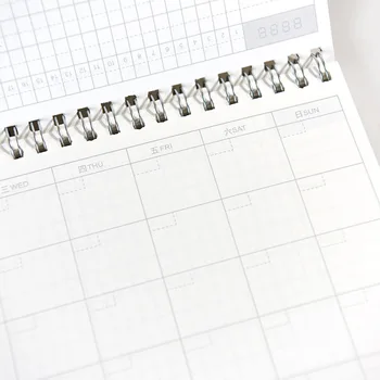 1 Buc Nou Personale De Planificare Notebook Jurnal De Zi Luna Planificator Agenda Jurnal Papetărie, Rechizite Școlare Formă De Foaie Notebook Birou