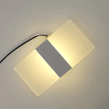 LED lampă de perete Simplu Rafinat lumina de noapte Potrivit noptiera camera de zi hol dormitor Ușor de instalat