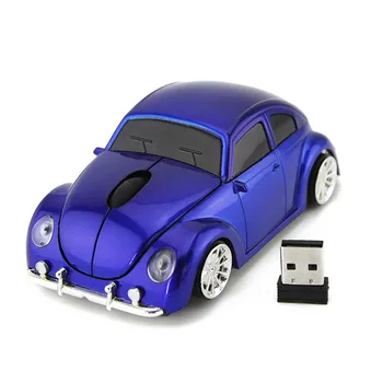 De lux Masina Beetle Mouse-ul fără Fir USB Gaming Pentru Desktop-uri Pc USB Gadget 2.4 G Șoareci Optice Mause Mouse-ul Pentru Calculator de Birou