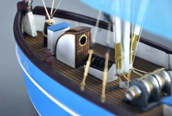 NIDALE Model de Scara 1/48 barca de Pescuit model kit Europa de Nord PELLWORM trauler din lemn model
