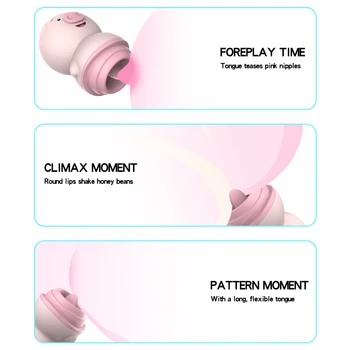 Drăguț de Porc Dildo Vibrator Limba Pizde Lins Sex Machine pentru Adult Vagin Stimulator Clitoris Biberon Masaj Jucarii Sexuale pentru Femei