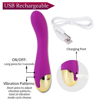 Dildo Vibrator Adult Jucarii Sexuale Femei Vagin Masaj sex Feminin Masturbator punctul G, Clitorisul Stimulator USB Reîncărcabilă Vibratoare