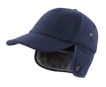 Connectyle Bărbați de Iarnă Șapcă de Baseball cu Cozoroc Visor Earflap Montate Pălărie Faux Blana Căptușite în aer liber de zi cu Zi Caldă, se Acoperă Gâtul Pălării