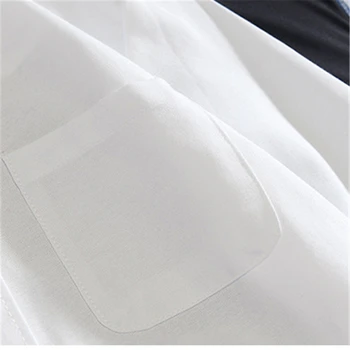 RUELK Toamna Noua Moda pentru Bărbați Tricou cu Maneci Lungi, Casual, Japoneză Oxford Benzi Imprimate Tricou cu Maneci Lungi, Îmbrăcăminte pentru Bărbați S3-XL