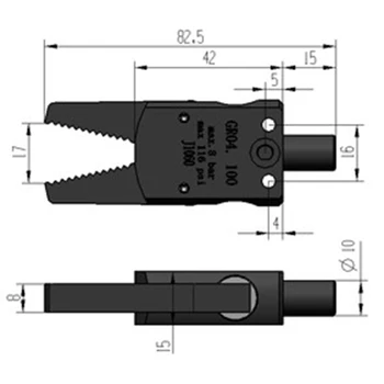 Pneumatice Mini Prindere J1060 Manipulator Accesorii Mecanice de Fixare gura de Scurgere a Apei Clip MINI-O