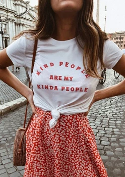 Fel de Oameni Sunt Genul Meu de Oameni T-Shirt doamnelor tinere femei de moda anilor ' 90 fata de cadou sloganul feministe grunge tumblr teuri citat topuri