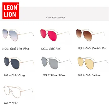 LeonLion 2021 Metal Ocean De Lentile De Ochelari De Soare Femei/Bărbați Ochelari Ovale Ochelari De Lux Retro Vintage Oglinda Oculos De Sol Feminino