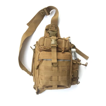 Militar Piept Sac de Nailon Impermeabil-O Geantă de umăr pentru Drumeții, Pescuit Traversa Corpul în aer liber Tactic Sport Sling Bag X219D