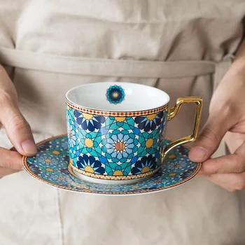 Stil European small luxury ceașcă de cafea farfurie ceașcă de ceai set Maroc stil cup ins stil englezesc de după-amiază ceașcă de ceai