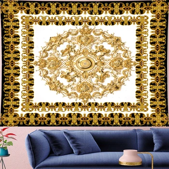 Curtea stil retro Deconstrucție unghi Tapiserie de aur mandala Yoga Mat goblen Tapiserii macrame prosop de perete Agățat de Perete decor