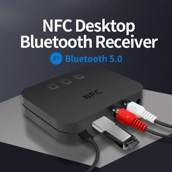 3.5 mm AUX RCA Muzică Wireless Adaptor cu NFC Ti-800 Receptor de Muzică HiFi Audio Adaptor Bluetooth Audio Receiver