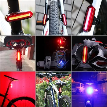 Biciclete Lumina din Spate 120Lumens USB Reîncărcabilă Led biciclete Lumina Impermeabil MTB Biciclete Rutier Coada Ciclism Lumina Intermitent Pentru Biciclete