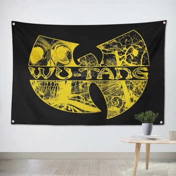 Wu Tang Clan HipHop Mare festival de muzica de Petrecere fundal decor banner agățat de pictură pânză de artă 56X36 cm