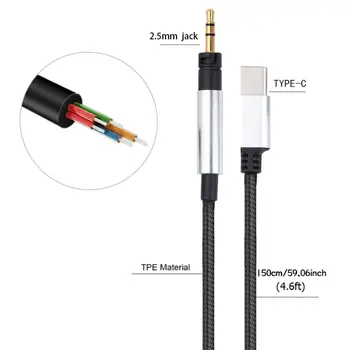 Înlocuire -Cablu Audio Microfon de TIP C mufă Pentru -Sennheiser Momentum Momentum 2.0