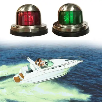 12V din Oțel Inoxidabil rezistent la apa Arcul de Navigare Indicator de Lumină la fața Locului 1Pair din Oțel Inoxidabil Marine Boat Yacht LED Lumina de Avertizare