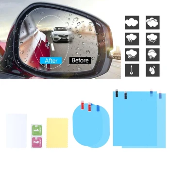 4buc Moale Film Mașină Geam Oglinda Retrovizoare Film transparent Anti-Ceață de Apă Impermeabil retrovizoare Oglinzi Laterale Accesorii Auto Protectoare